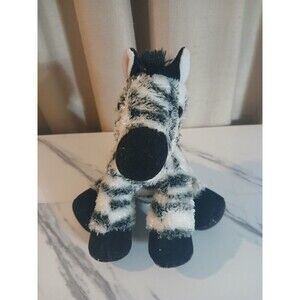 Aurora Zebra Plush Stuffed Animal Beanie Toy Soft Black & White